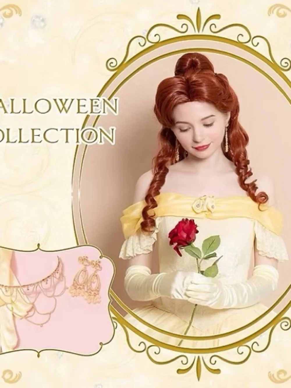Disney Secret Honey Beauty And The Beast Belle Jewelry Earrings Hair Clip